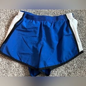 Blue Nike shorts